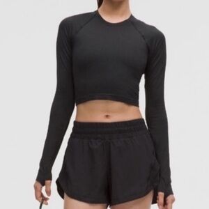 Lululemon Track That High-Rise Lined Short 3” Black Size 8